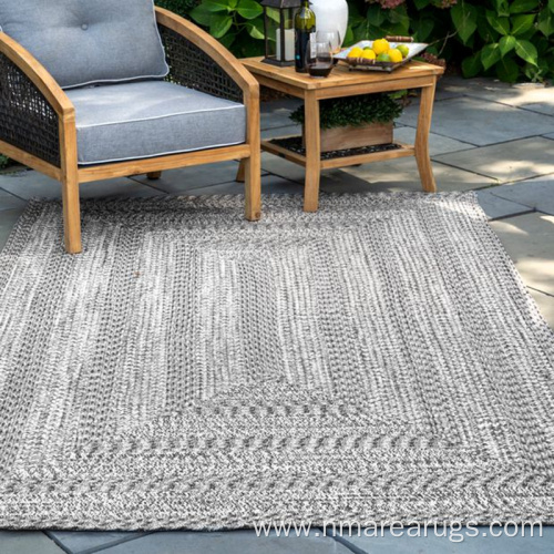 PP braided woven Patio waterproof outside rugs carpets
